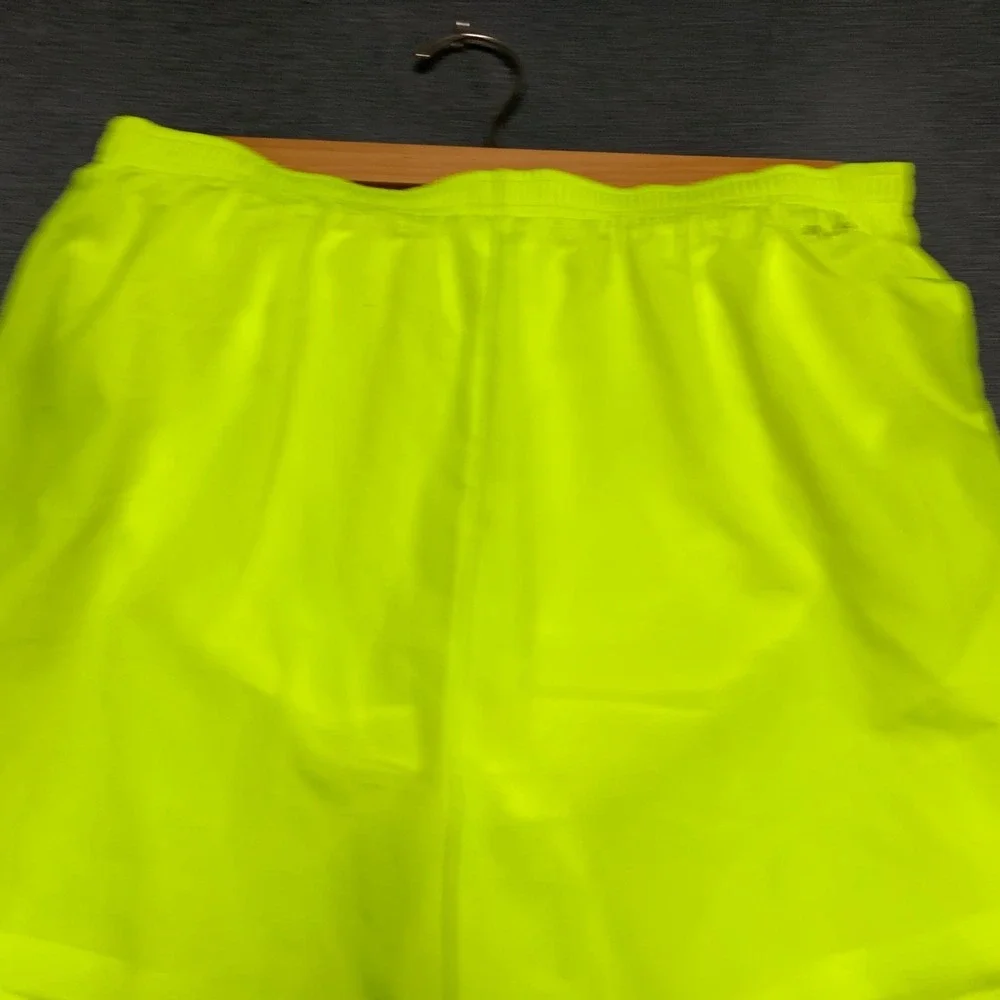 Nike Dri-FIT Flex Stride Running Shorts Men 2XL Volt Yellow Brief-Lined Athletic